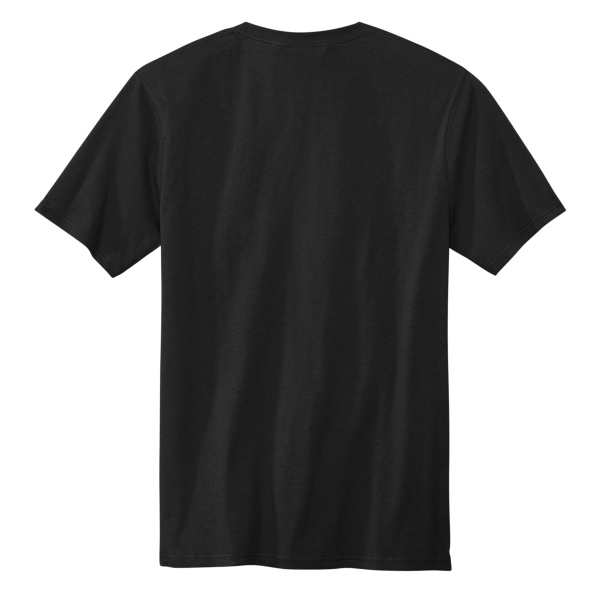 Volunteer Knitwear All American Pocket Tee, Deep Black, Back view