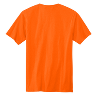 Volunteer Knitwear All American Pocket Tee, Safety Orange, Back view