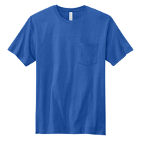 Volunteer Knitwear All American Pocket Tee, True Royal, Front view