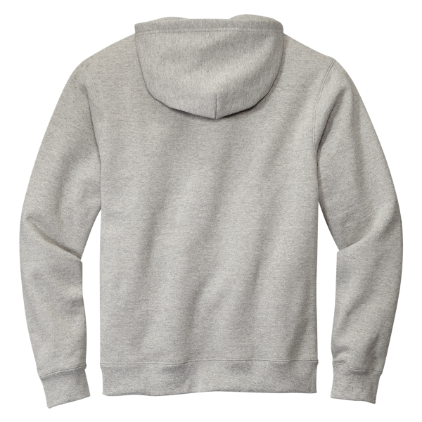 Volunteer Knitwear Chore Fleece Pullover Hoodie, Heather Grey, Back view