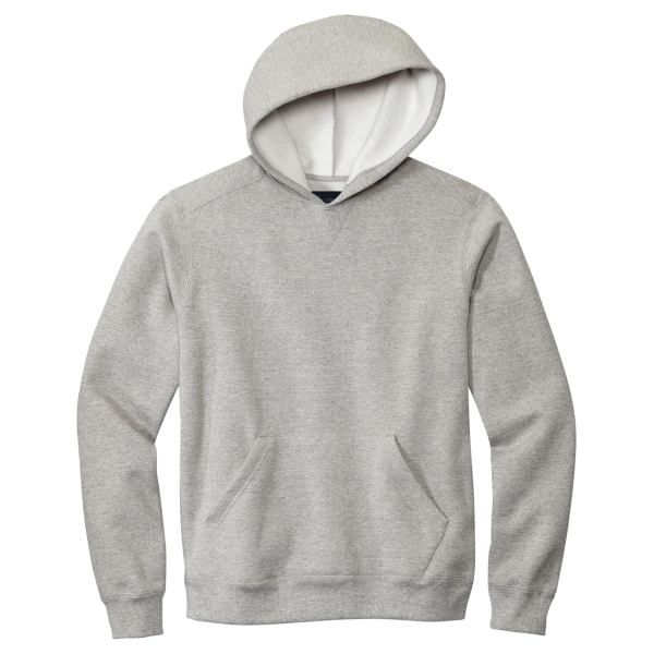 Volunteer Knitwear Chore Fleece Pullover Hoodie, Heather Grey, Front view