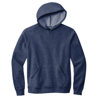 Volunteer Knitwear Chore Fleece Pullover Hoodie, Strong Navy Heather, Front view