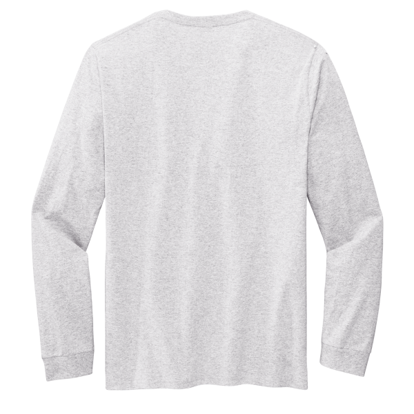 Volunteer Knitwear Chore Long Sleeve Tee, Athletic Heather, Back view