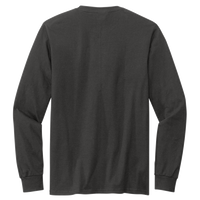 Volunteer Knitwear Chore Long Sleeve Tee, Grey Steel, Back view