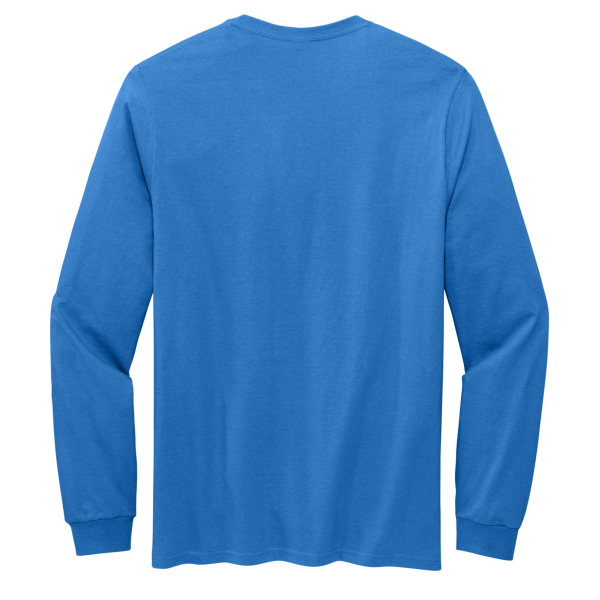 Volunteer Knitwear Chore Long Sleeve Tee, True Royal, Back view