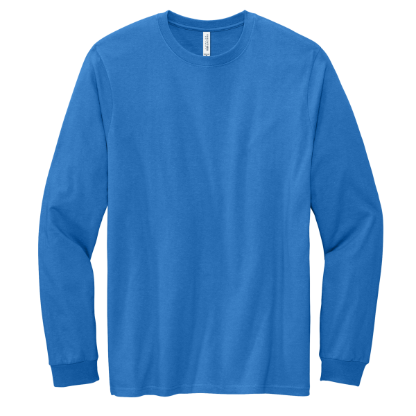Volunteer Knitwear Chore Long Sleeve Tee, True Royal, Front view
