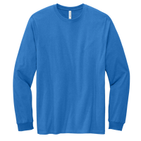 Volunteer Knitwear Chore Long Sleeve Tee, True Royal, Front view