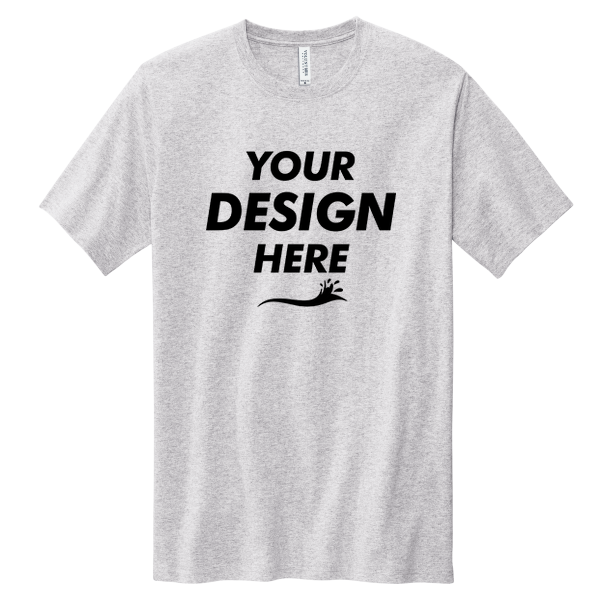 Volunteer Knitwear Chore Tee, Athletic Heather, Front view, Mockup