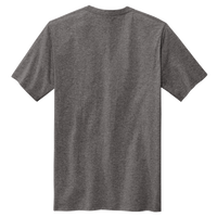 Volunteer Knitwear Chore Tee, Dark Heather Grey, Back view