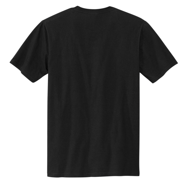 Volunteer Knitwear Chore Tee, Deep Black, Back view