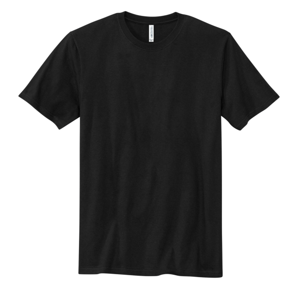 Volunteer Knitwear Chore Tee, Deep Black, Front view