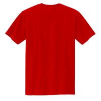 Volunteer Knitwear Chore Tee, Flag Red, Back view