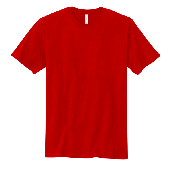 Volunteer Knitwear Chore Tee, Flag Red, Front view