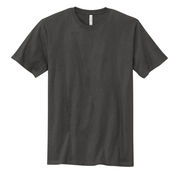 Volunteer Knitwear Chore Tee, Grey Steel, Front view