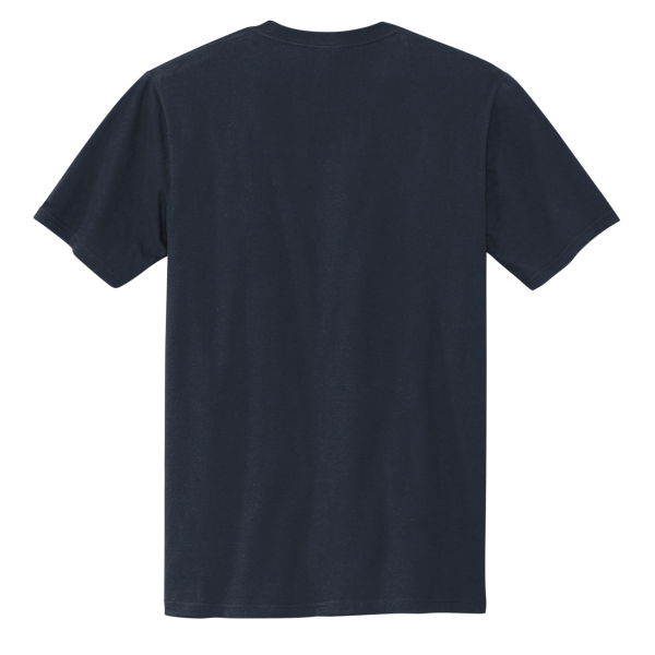 Volunteer Knitwear Chore Tee, Strong Navy, Back view
