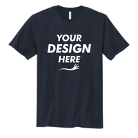 Volunteer Knitwear Chore Tee, Strong Navy, Front view, Mockup