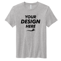 Volunteer Knitwear Daily Tee, Athletic Heather, Front view, Mockup