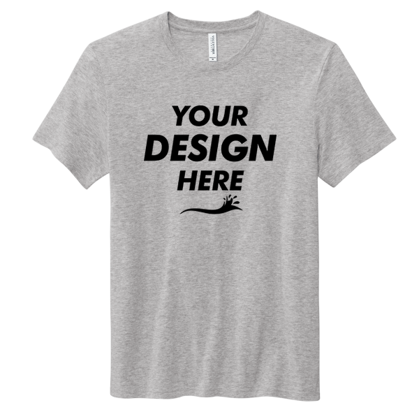 Volunteer Knitwear Daily Tee, Athletic Heather, Front view, Mockup