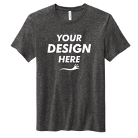 Volunteer Knitwear Daily Tee, Dark Heather Grey, Front view, Mockup