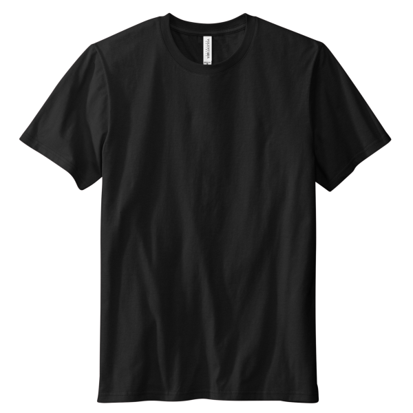 Volunteer Knitwear Daily Tee, Deep Black, Front view