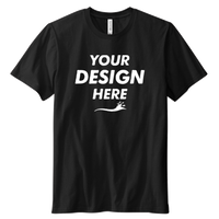 Volunteer Knitwear Daily Tee, Deep Black, Front view, Mockup
