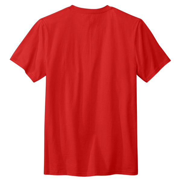 Volunteer Knitwear Daily Tee, Flag Red, Back view