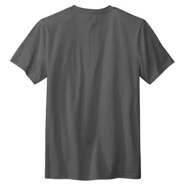 Volunteer Knitwear Daily Tee, Grey Steel, Back view