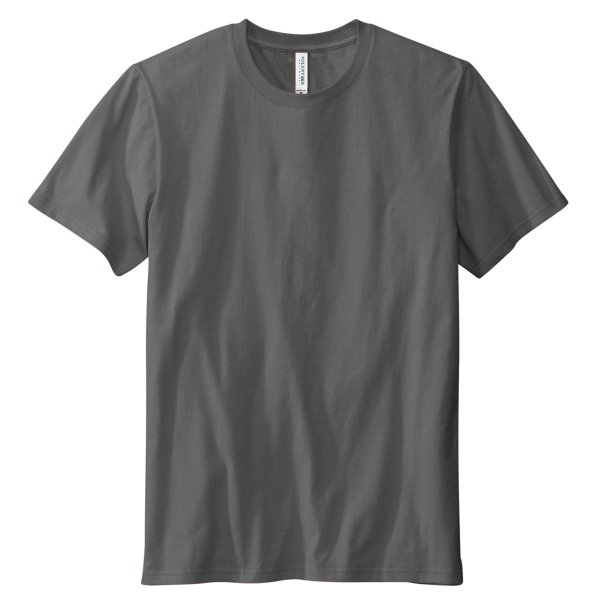 Volunteer Knitwear Daily Tee, Grey Steel, Front view