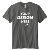 Volunteer Knitwear Daily Tee, Grey Steel, Front view, Mockup