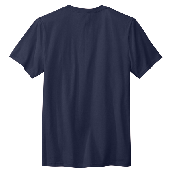 Volunteer Knitwear Daily Tee, Strong Navy, Back view