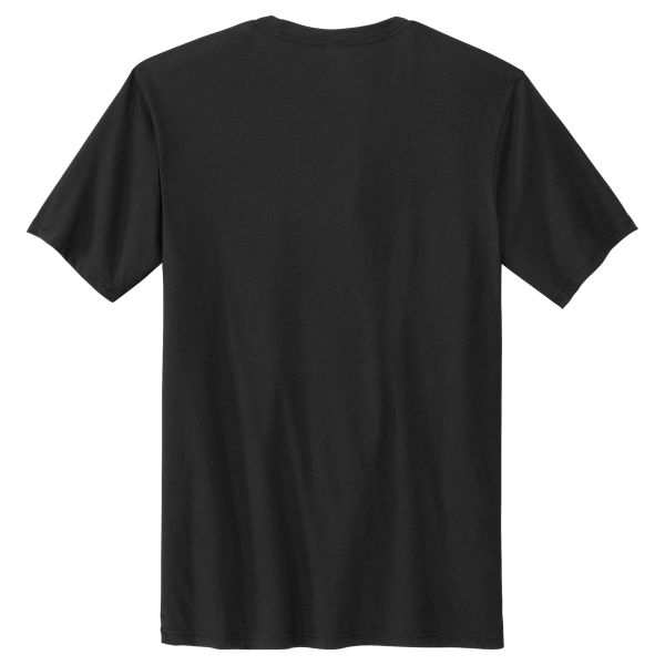 Volunteer Knitwear Tri Tee, Deep Black Solid, Back view