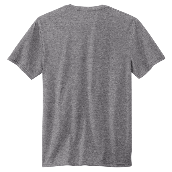 Volunteer Knitwear Tri Tee, Grey Heather, Back view