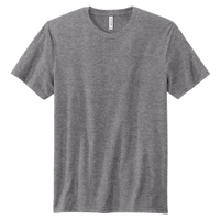 Volunteer Knitwear Tri Tee, Grey Heather, Front view