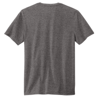 Volunteer Knitwear Tri Tee, Heather Grey Steel, Back view