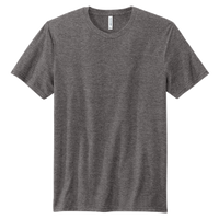 Volunteer Knitwear Tri Tee, Heather Grey Steel, Front view