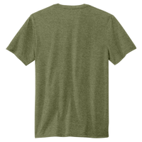 Volunteer Knitwear Tri Tee, Military Green Heather, Back view
