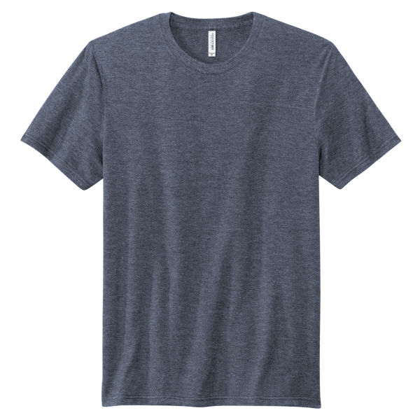 Volunteer Knitwear Tri Tee, Navy Heather, Front view