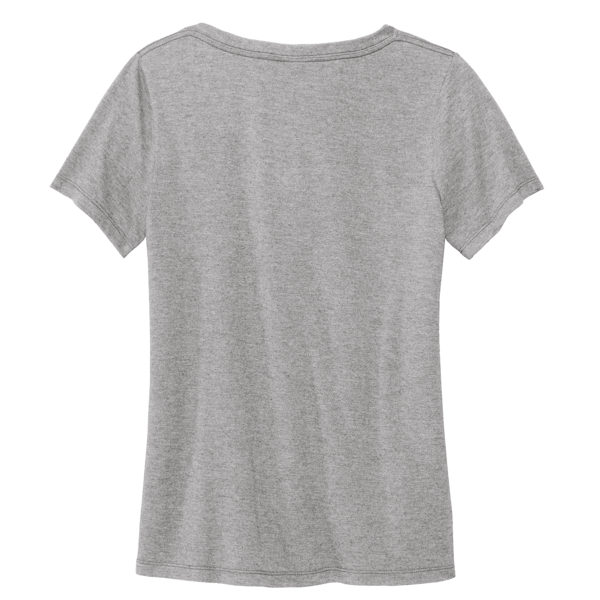 Volunteer Knitwear Women's Daily V Neck Tee, Athletic Heather, Back view