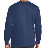 Wink Unisex WorkFlex Snap Front Scrub Jacket, Navy, Back view