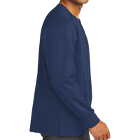 Wink Unisex WorkFlex Snap Front Scrub Jacket, Navy, Right Sleeve view