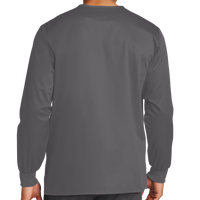 Wink Unisex WorkFlex Snap Front Scrub Jacket, Pewter, Back view