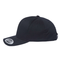 YP Classics CVC Snapback Cap, Black, Left Side view