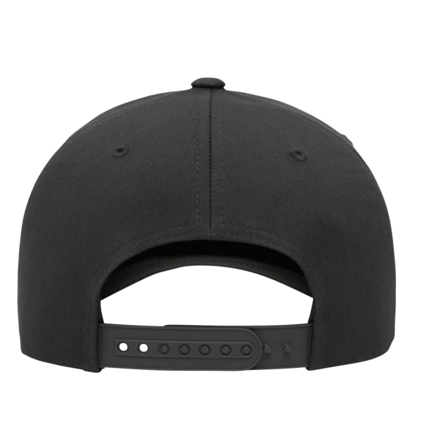 YP Classics CVC Snapback Cap, Charcoal, Back view
