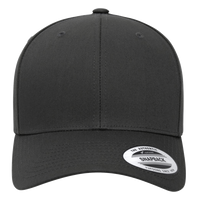 YP Classics CVC Snapback Cap, Charcoal, Front view