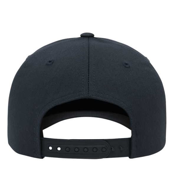 YP Classics CVC Snapback Cap, Navy, Back view