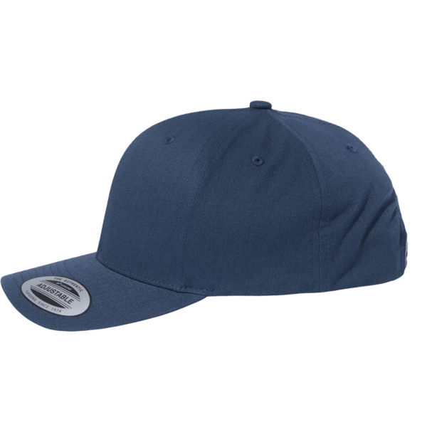 YP Classics CVC Snapback Cap, Navy, Left Side view