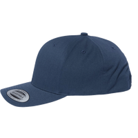 YP Classics CVC Snapback Cap, Navy, Left Side view