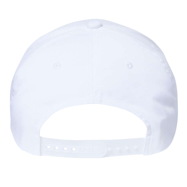 YP Classics CVC Snapback Cap, White, Back view