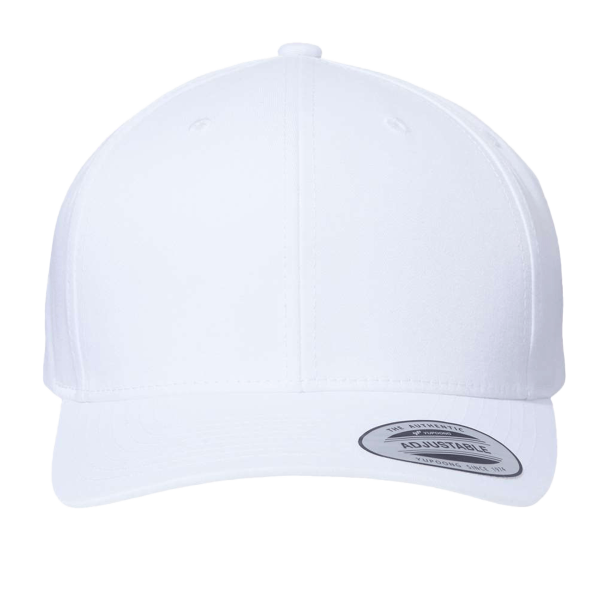 YP Classics CVC Snapback Cap, White, Front view