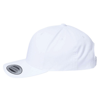 YP Classics CVC Snapback Cap, White, Left Side view